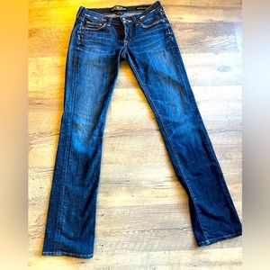 Lucky Brand Zoe Straight Low Raise Jeans - Ladies Size 4 Waist 27. US Made